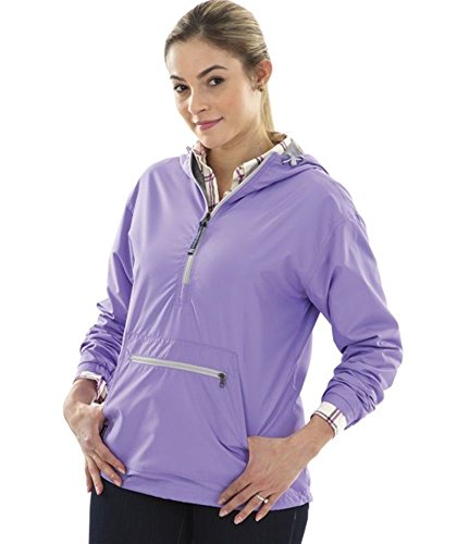Image of Charles River Apparel Women's Chatham Anorak Jacket | Lightweight wind and water-resistant anorak with soft jersey lining, adjustable hood, and easy everyday coverage.