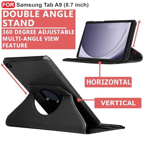 CEDO Samsung Tab A9 (8.7 inch) Flip Cover Black - Image 3