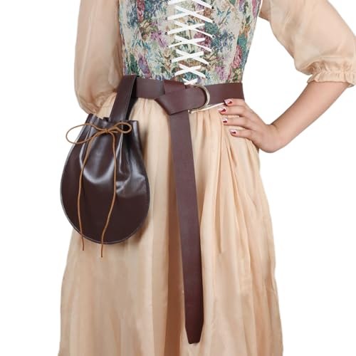 Marsupio rinascimentale pelle stile steampunk medievale marsupio da cintura vintage