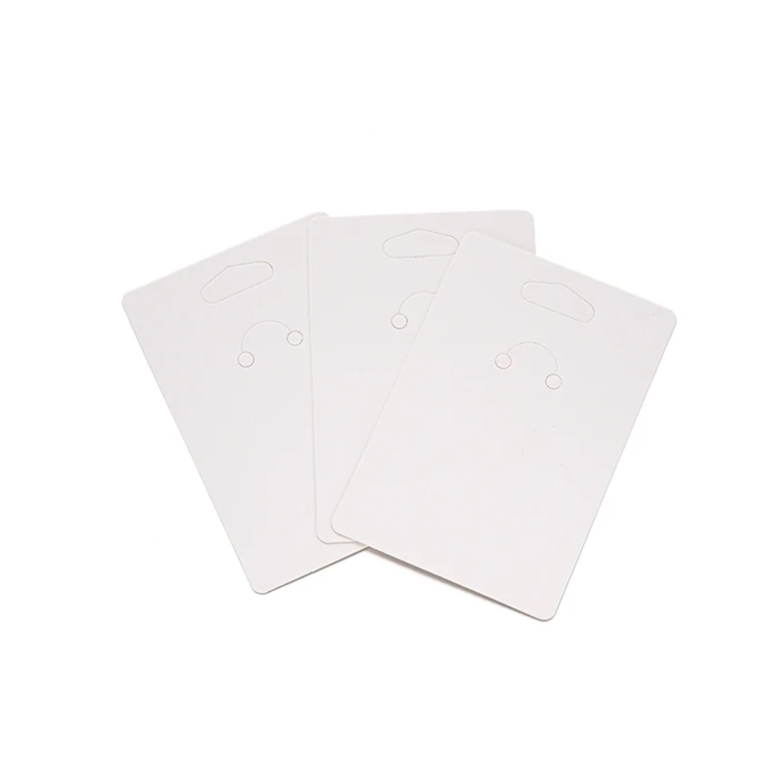 EDvkrgqx Earrings Necklace Display Cards, Earring Display Cards 500pcs Multicolor Paper Ear Studs For Selling Hanging Necklace DIY(Brown)