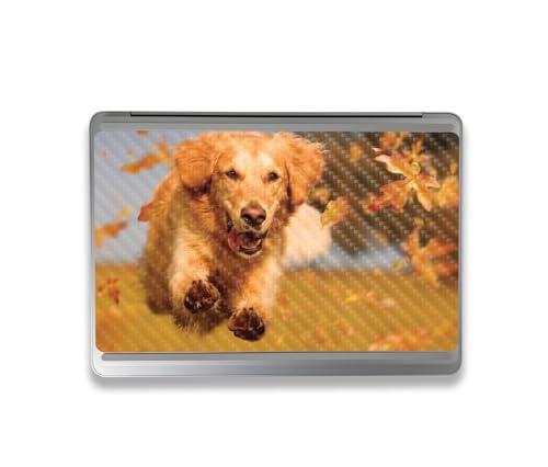 Image of MightySkins Carbon Fiber Skin Compatible with Microsoft Surface Laptop Studio 2 (2023) Full Wrap Kit - Puppy Fall | Protective, Durable Textured Carbon Fiber Finish | Easy to Apply | Made in The USA