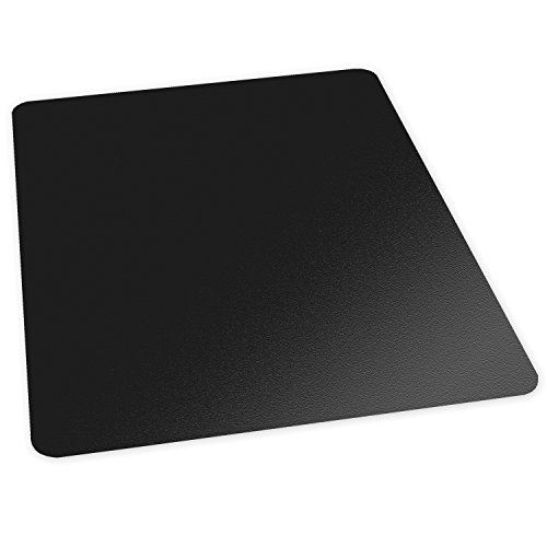 ES Robbins Low Pile Carpet Chair Mat, 36\" x 48\" Rectangle, Black - Thumbnail 3