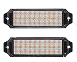 SAN YOUNG Flush Mount LED Light Pods, LED Light Bars, Reverse Lights, Led Pod Lights, 6 Inch Work Lights Flood for Truck ATV UTV Boat Tractor, off road lights 2Pcs 40W (amber)