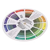 [Portatile e leggero] Progettata per comodità, questa ruota dei colori ultraleggera è compatta e facile trasportare ovunque ti porti la tua creatività. il suo design salvaspazio ti assicura di avere sempre una guida per la miscelazione dei colori a portata di mano, sia in classe che in viaggio.