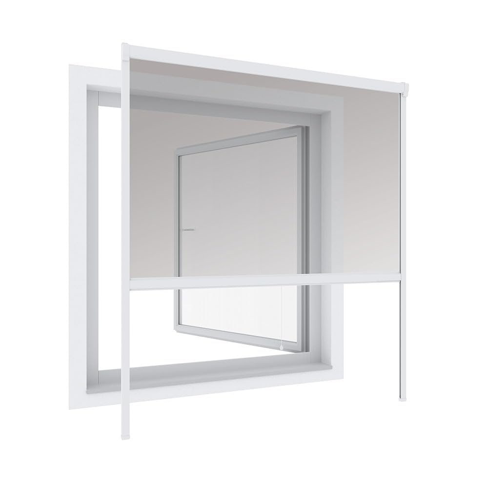 Ose Store moustiquaire Enroulable 100x160 cm - Aluminium - Blanc
