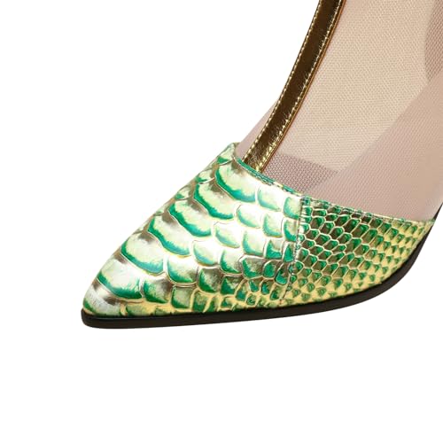 TinaCus Embossed Genuine Leather & Mesh Mid Chunky Heels Handmade Buck Zipper Women's Unique Ankle Boots3