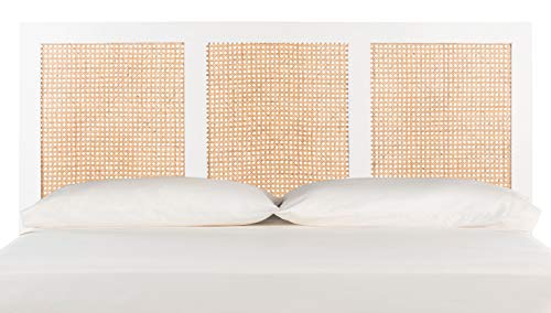 Safavieh Home Collection Vienna White Wash Cane Queen Headboard Platform