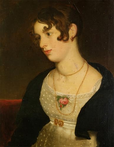 Cuadro de lienzo de William Etty retrato de Kitty pintura decorativa para salon de 60x90cm