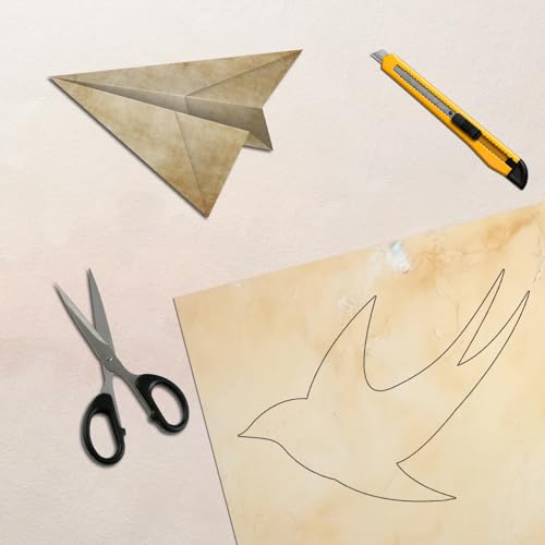 48 peças de papel de papelaria antigo, 20 x 28 cm, papel pergaminho de dupla face, papel antigo, usa