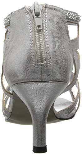 Easy Street Womens Flattery Rhinestone Evening Pumps - Silver - Size 8.5 D #TOP2