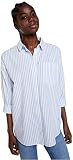 camisa manga larga negra Oversize Popelín Springfield Camisa Manga Larga Oversize Popelín, Azul Medio, S para Mujer