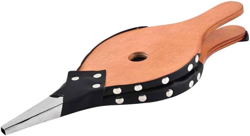 PRETYZOOM Manual Wooden Blower for Outdoor Barbecue Portable Wood Bellows Air Blower Hanging Strap Essential Grill Tool for Camping and Picnics