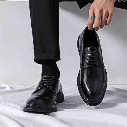 Men's Dress Shoes Black Shoes Men Men Oxford Leather Fashion Dress Sneakers Business Casual New Shoe2