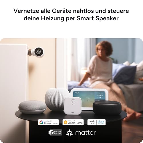 tado° Smartes Heizkörperthermostat X – Starter Kit mit Bridge X, Heizungssteuerung per App und...