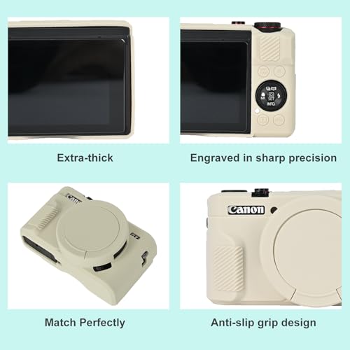 Funda de silicona para cámara G7X Mark II color beige miniatura 5
