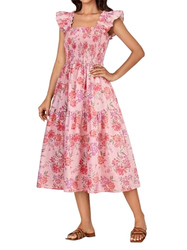 Image of Rooscier Women's A Line Smocked Midi Dress