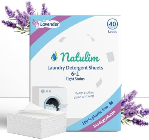 Natulim - Detergente En Tiras Para Lavadora (40 Lavados) - Incluy...