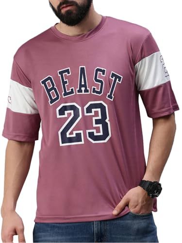 Image of RodZen Polyester Round Neck Half Sleeve Bull Printed Mens and Boy Oversized T-Shirt