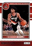 2024-25 NBA Hoops #184 Shaedon Sharpe Portland Trail Blazers Official Panini Basketball Trading Card