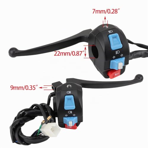 Mando de manillar de 10 cables para reparar luces y claxon de moto de 50cc 2