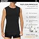 Falechay 3er Pack Unterhemd Herren 100% Gekämmte Baumwolle Tank Top Herren Ärmelloses Unterhemden Schwarz L