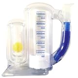 5000ml Incentive Spirometer Lungentrainer,Atemtrainer Lungentrainer, Tiefatmungstrainer mit Durchflussanzeige,für Atemübungen,postoperative Erholung