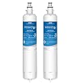 Waterdrop Replacement for GE® RPWFE®, RPWF (Built-in CHIP) Refrigerator Water Filter, Compatible with GFE28GYNFS, GFE28GELDS, PFE28KELDS, PFE28KYNFS, GFD28GELDS, PWE23KELDS, PWE23KMKES, 2 Filters