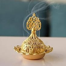 Metal incense burner - Incense Burner Gold Mini: Elegance and Decor at the Heart of Your Home - Luxury Design and Perfect for Gifts - Generic