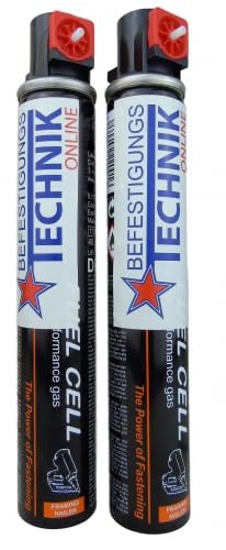 2x Gaskartusche Gas rot passend für Paslode BeA KMR Tjep Makita Metabo Hikoki Hitachi Würth 165mm 80ml