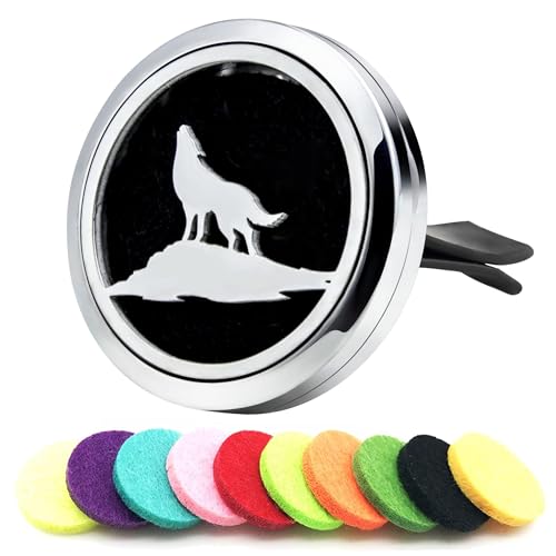 Image of 30mm Car Diffuser Vent Clip Aromatherapy Car Essential Oil Diffuser Vent Clips Car Air Fresheners Scents Diffuser Vent Clip (Wolf)
