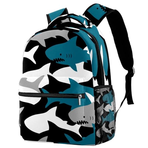 Sac à dos d'école requins pour ranger tous les grands cahiers d'ado