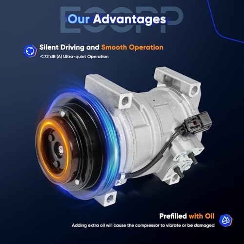 Image of ECCPP AC Compressor 2009-2015 for Cadillac CTS V8 6.2L | Fast Cooling AC Compressor with Clutch