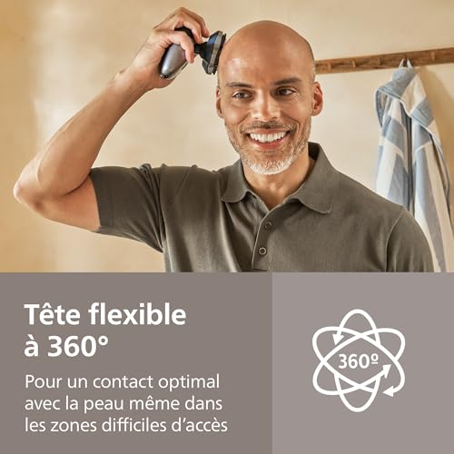 Philips Head Shaver Pro 7000 Series Rasoir pour la tête pour hommes et femmes tête flexible à 360° et lames ComfortCut pour un rasage efficace tout en douceur pour la peau modèle HS798015 - vue 4