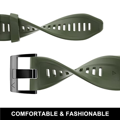 Correa de silicona compatible con Garmin Fenix 7X 26 mm miniatura 4