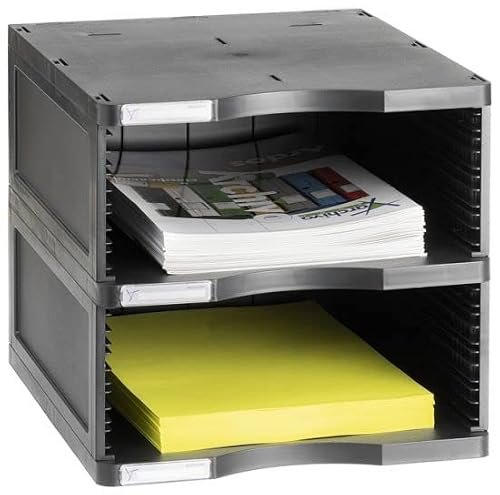 M-Office Atenea Módulo Sostenible Jumbo Producto 100% Reciclado Y Reciclable Dos Compartimentos Din A4 Compuesto Por 1 Base Y 2 Alturas