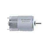 555 Motor 24v 12v Mini Engine Double Output Shaft Brushed High-Speed High-Power Speed Regulation Small Generator(12V 4000RPM,Double Output Shaft)