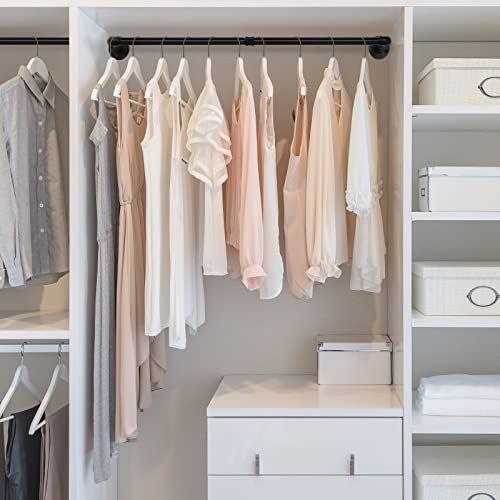 Liantral Clothing Racks For Hanging Clothes, 32.6" Garment Rack, Set Of 2 Industrial Pipe Clothing Rack, Closet Rod For Closet Storage, Laundry Room #TOP2