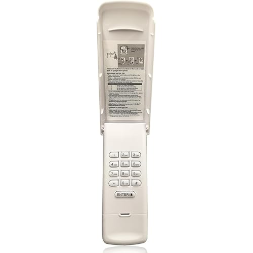 878max 877max Garage Door Opener Wireless Keypad (White), Compatible with Liftmaster/Chamberlain/Craftsman Opener with Red, Yellow, Purple, Green Learn Button, Replace G940EV-P2, 877LM, 377LM, 977LM