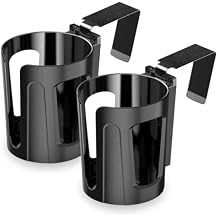 LITTLEMOLE 2PCS Large Car Door Cup Holder, Vehicle Armrest Cup Holder for Almost Any Size Bottle or Can