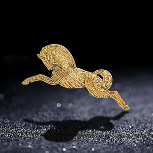Broche cheval de course pour costume de banquet chic et élégant