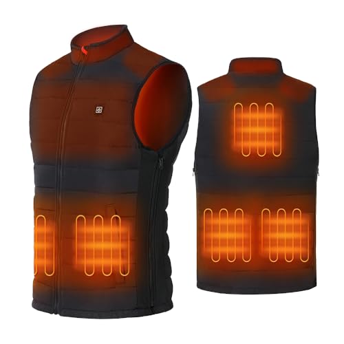 Heated Vest,USB Charging Lightweight Heated Clothing for men women with Battery Pack for Hunting/Hiking