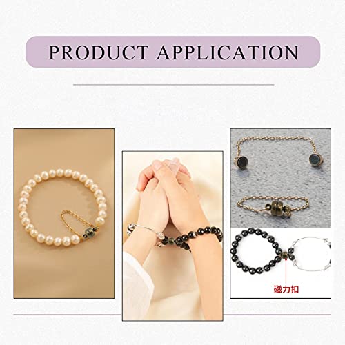 Liqunsweet 5 Sets Oval Brass Magnetic Clasps Magnet Converter For Bracelet Necklace Making Antique Bronze Color 11X7Mm #TOP6