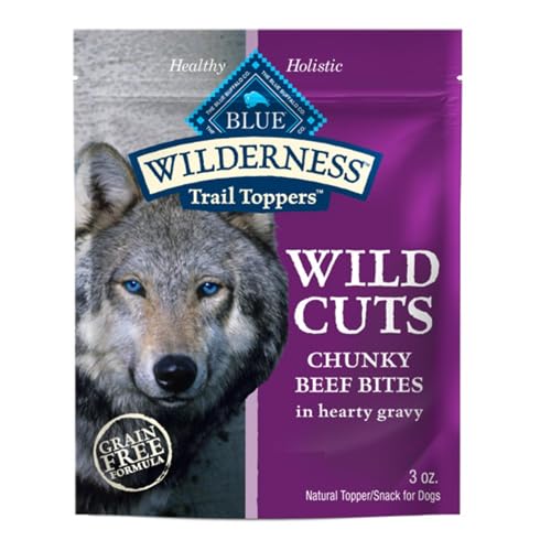 Image of Blue Buffalo Wilderness Trail Toppers Beef Wet Dog Food, 3 oz, 24 ct