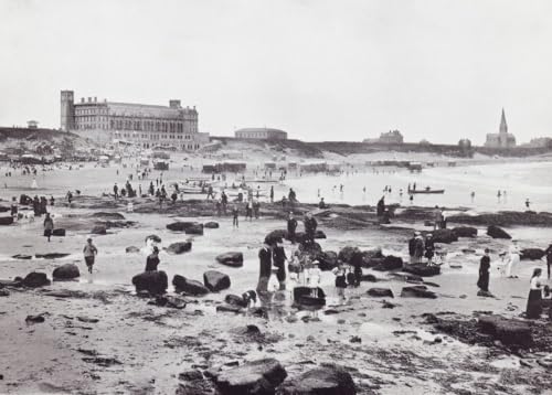 Tynemouth North Tyneside England The Aquarium and sands seen here in the 19th century. From Around The Coast An Album of Pictures from Photographs of the Chief Seaside Places of Interest in Great Britain and Ireland published London 1895 by George Newnes Limited. Poster Print by Ken Welsh (18 x 13) -  Posterazzi