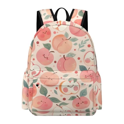 Sac à dos école enfants 17 pouces avec impression de fruits 3D pour garçons et filles