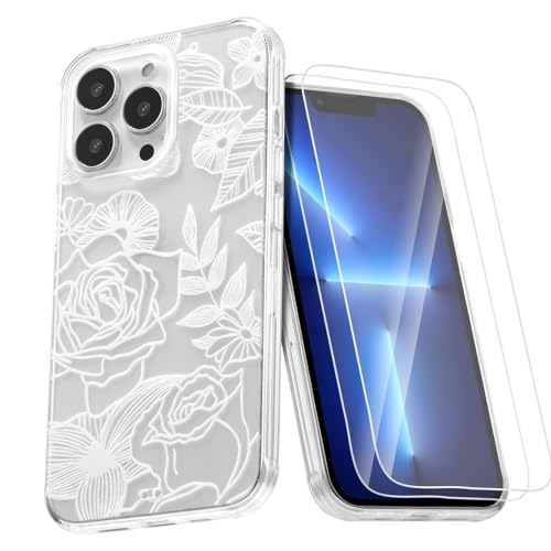 Coque iPhone 13 Pro Max antichoc fine avec 2 verres trempés de protection