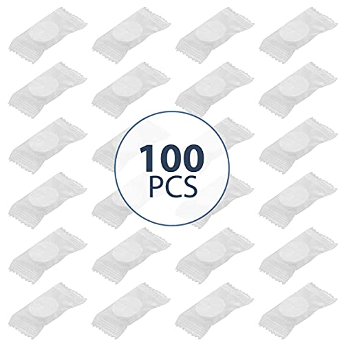 100 Pcs Compressed Cotton Towels For Face, Hands And Body – Cotton Tissues To Use At Home And When Travel - Disposable Cotton Towels In Individual Packing For Kids And Adults #TOP3
