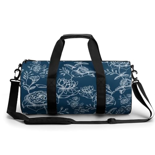 Sac week-end fleurs polyvalent : gym, randonnée et camping