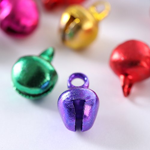 Motzu 1000 Pieces Craft Bells, 6Mm/0.24In Small/Mini Jingle Bell Loose Beads Bell Ornament For Party & Festival Wedding Christmas Decoration, For Handmade Diy Jewelry Making Accessories, Multicolour #TOP5