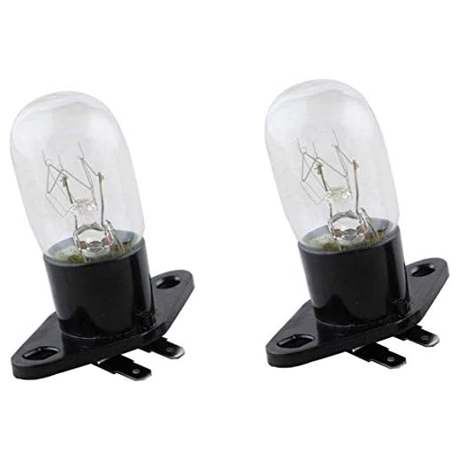 Bombilla Lámpara Microondas 20W 240V T170, Bombilla de Lámpara Compatible con Panasonic Daewoo Panasonic Sharp Sanyo Horno de Microondas Universal Poweka (2 Piezas)